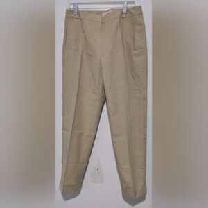 Loft beige cropped pants